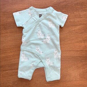 Tea Collection Light Blue Bunny One Piece